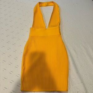 Yellow xs halter style dress